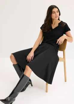 T-shirt col tunisien en viscose majoritaire