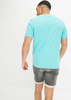 T-shirt col V, 100% coton