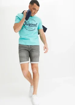 T-shirt col V, 100% coton