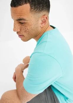 T-shirt col V, 100% coton