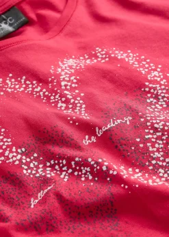 T-shirt coton à imprimé cœur