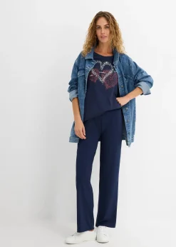 T-shirt coton à imprimé cœur