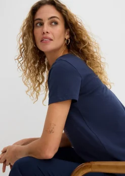 T-shirt coton à imprimé cœur