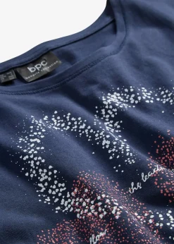 T-shirt coton à imprimé cœur