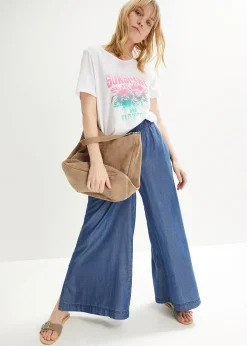 T-shirt coton avec imprimé, manches courtes