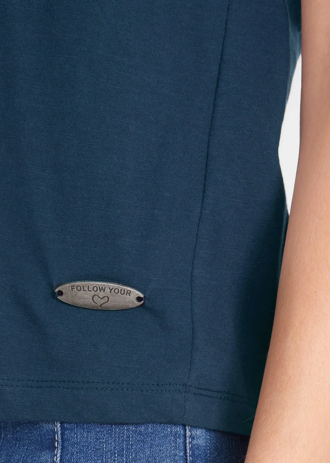 T-shirt coton avec manches papillon