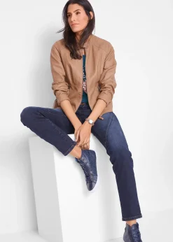 T-shirt coton en fil flammé, manches courtes