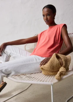 T-shirt coton et soie