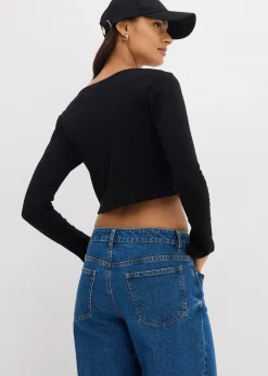 T-shirt court et côtelé