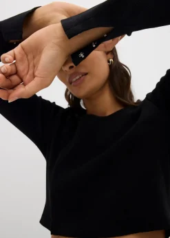 T-shirt court et côtelé