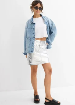 T-shirt court et côtelé