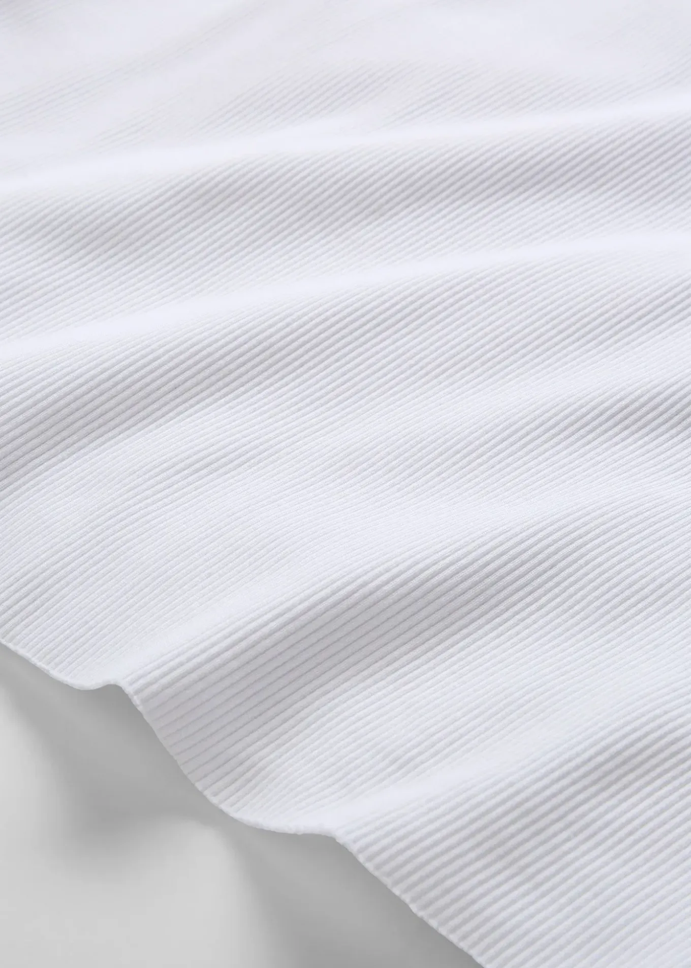 T-shirt court et côtelé