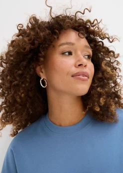 T-shirt court et oversize en coton épais