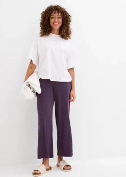 T-shirt court et oversize en coton épais