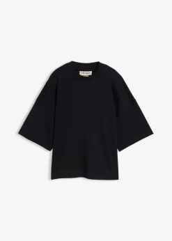 T-shirt court et oversize en coton épais