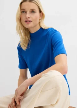 T-shirt côtelé 100% coton