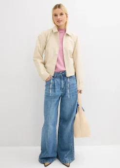 T-shirt côtelé 100% coton