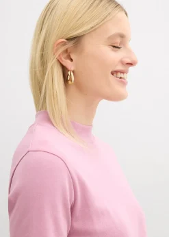 T-shirt côtelé 100% coton