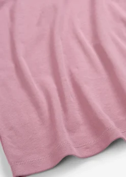 T-shirt côtelé 100% coton