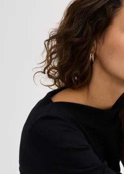 T-shirt côtelé ajusté