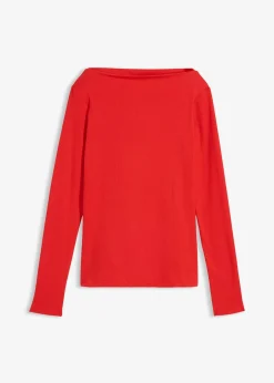 T-shirt côtelé ajusté