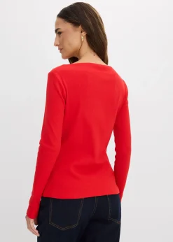 T-shirt côtelé ajusté