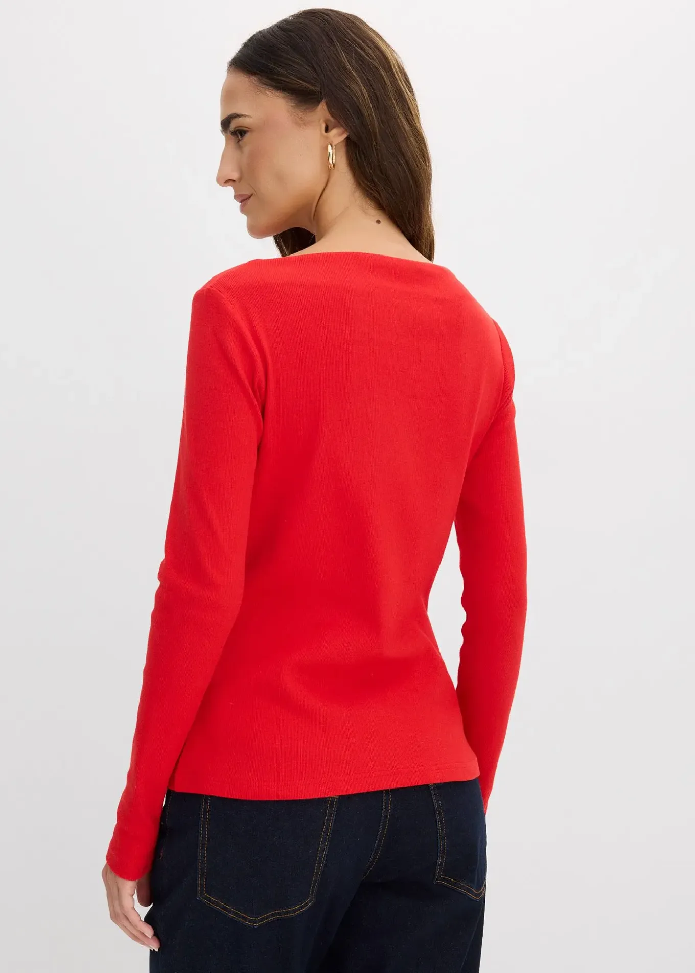 T-shirt côtelé ajusté