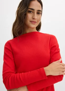 T-shirt côtelé ajusté