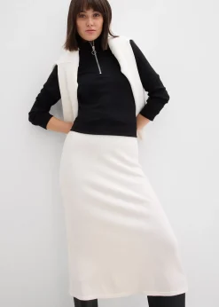 T-shirt côtelé doux