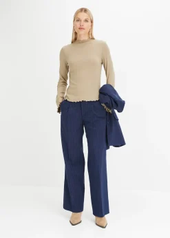 T-shirt côtelé manches longues