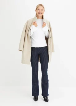 T-shirt côtelé manches longues