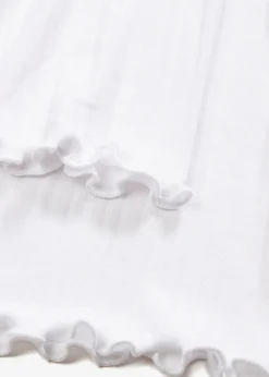 T-shirt côtelé manches longues