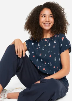 T-shirt décontracté, manches courtes