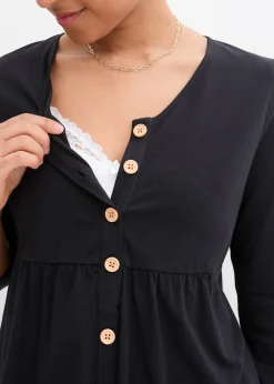 T-shirt de grossesse avec fonction allaitement en coton