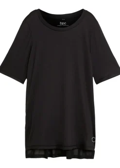 T-shirt de sport long avec mesh, séchage rapide