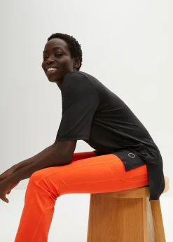 T-shirt de sport long avec mesh, séchage rapide