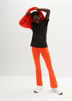 T-shirt de sport long avec mesh, séchage rapide