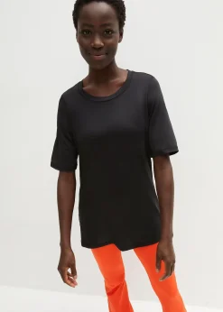 T-shirt de sport long avec mesh, séchage rapide