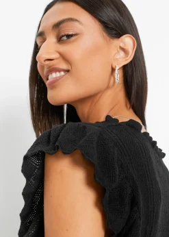 T-shirt doux en maille de viscose mélangée