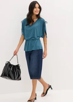 T-shirt doux en modal mélangé