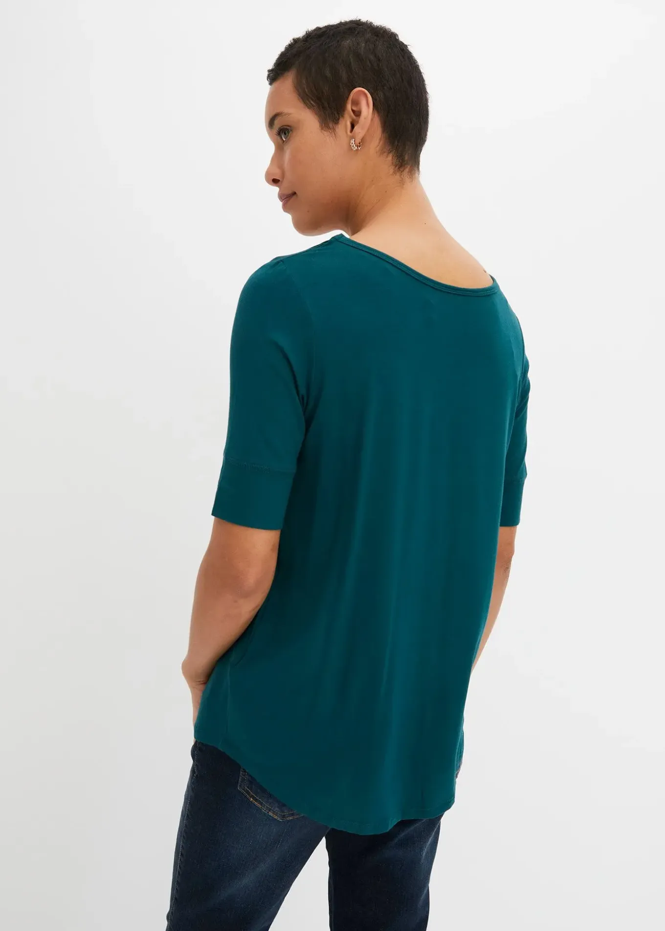 T-shirt doux en viscose extensible