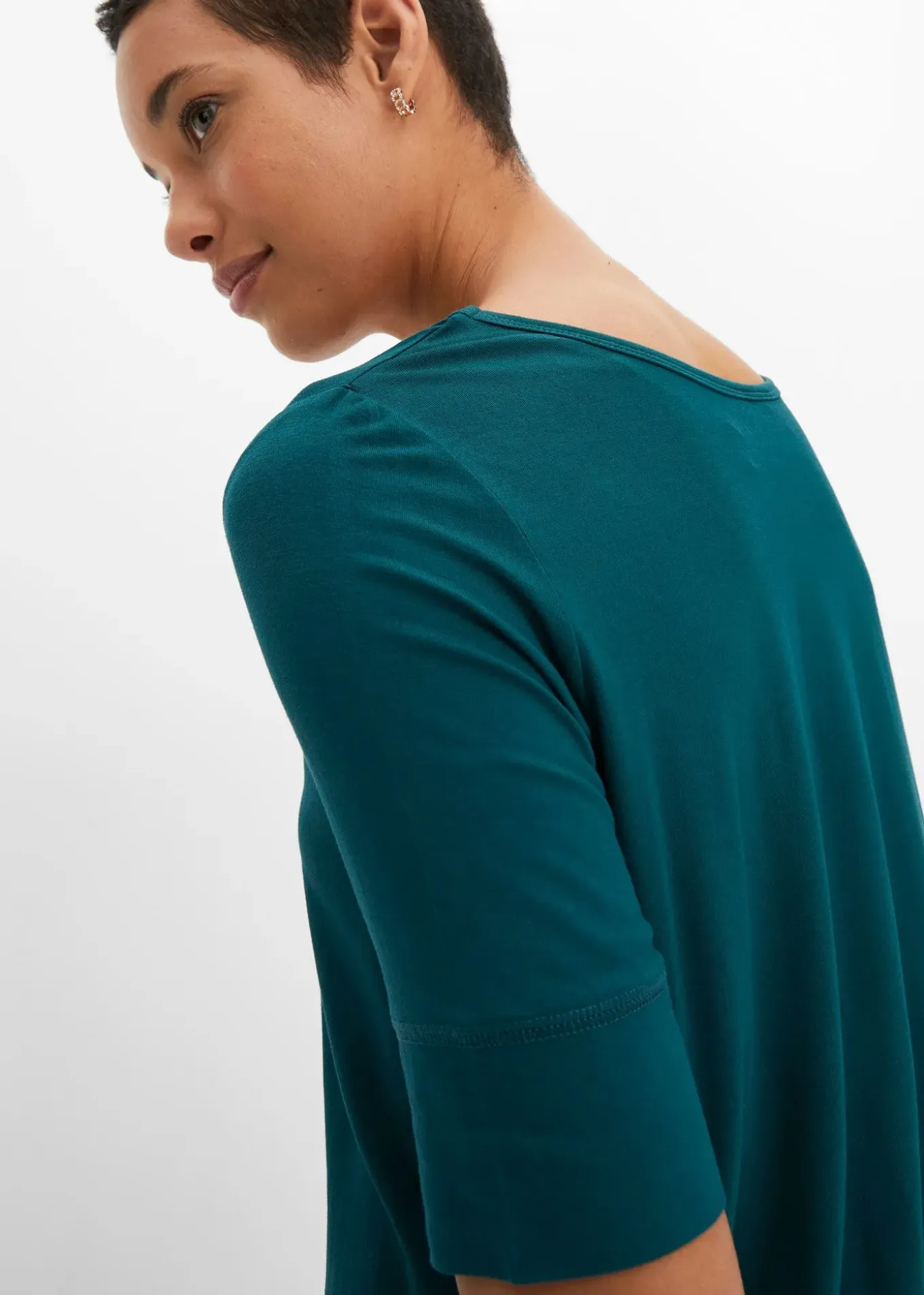 T-shirt doux en viscose extensible