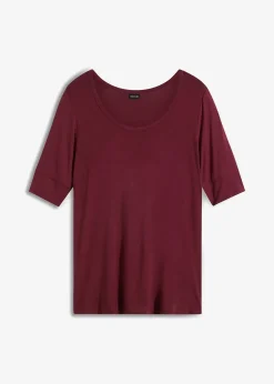 T-shirt doux en viscose extensible