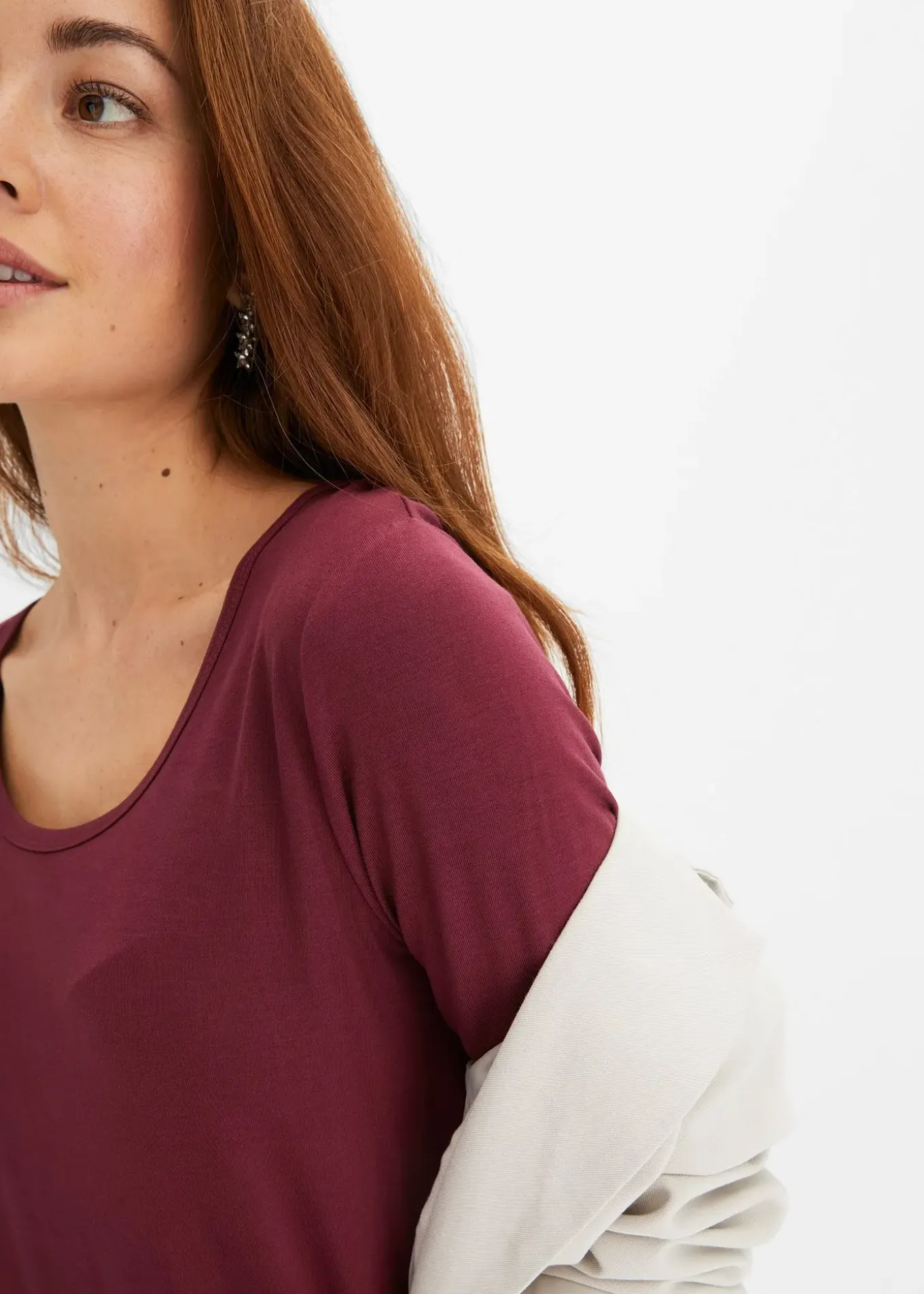 T-shirt doux en viscose extensible