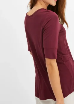 T-shirt doux en viscose extensible