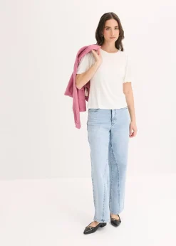 T-shirt doux en viscose extensible