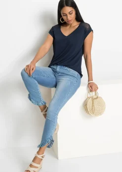 T-shirt doux en viscose extensible