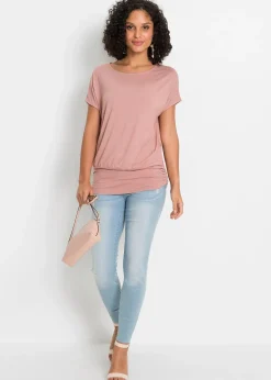 T-shirt doux en viscose extensible