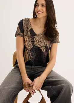 T-shirt doux en viscose extensible