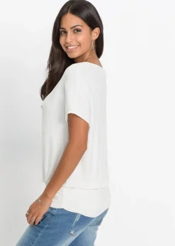 T-shirt doux en viscose extensible